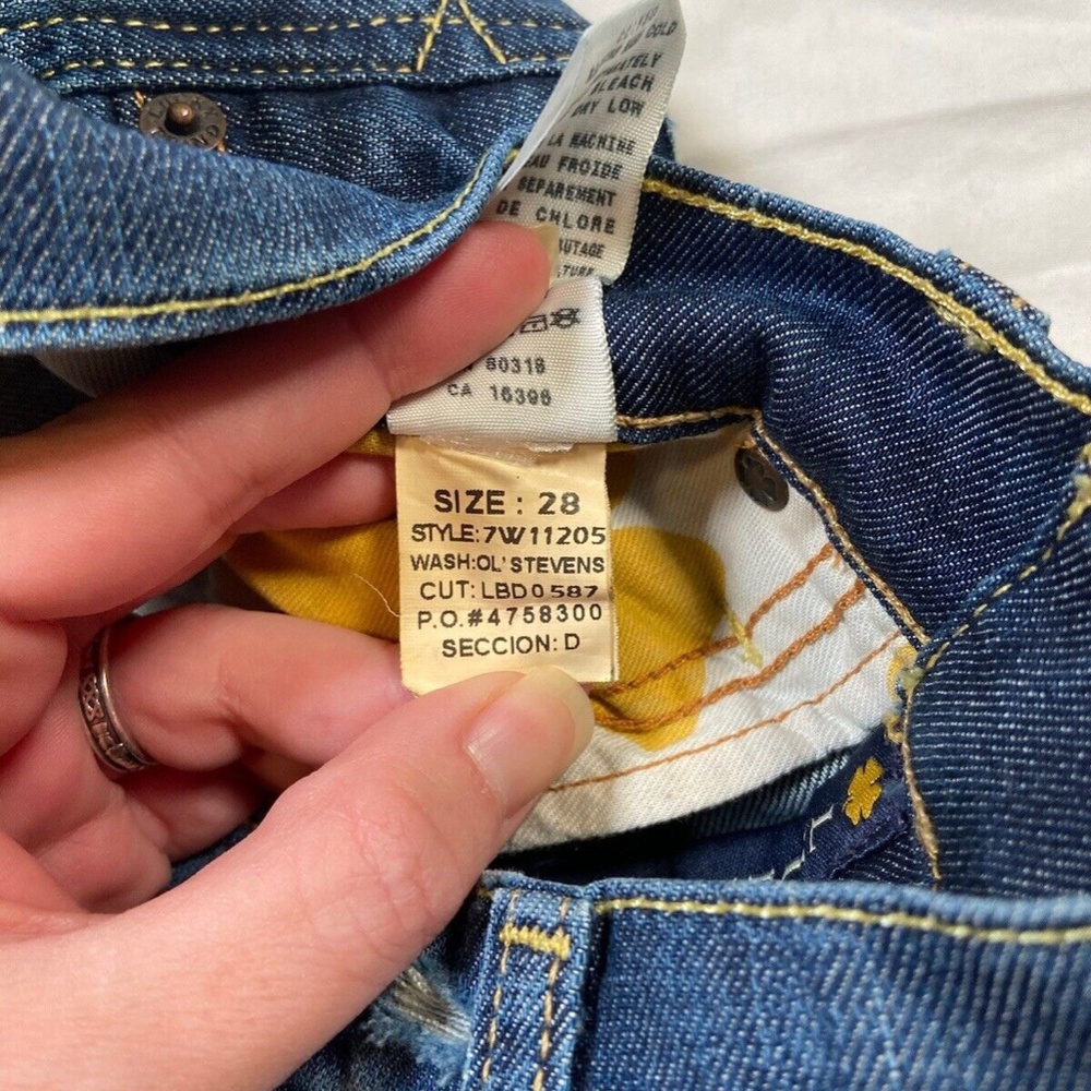 Lucky Brand Women's Sweet Straight Dark Wash Jeans Mid Rise Size 6/28 - Picture 5 of 10